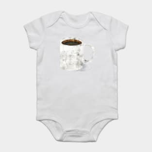 Plain Mug of Black Coffee Baby Bodysuit